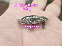 1/2 inch Combo 10 Cái khóa đai inox có răng 12.7mm inox 304 kamytools
