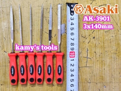 Bộ dũa giũa kim cương 6 cây Asaki AK-3901 cỡ 3mm 3x140mm