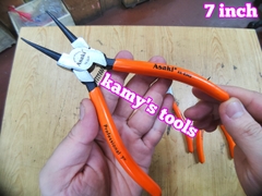 Kìm Mở Phe Asaki 7 Inch 175mm Cong Thẳng Bóp Vào Bung Ra AK-8342 AK-8328 AK-8335 AK-8349