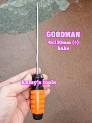 Tua vít cán gai Goodman 4mm dài 100mm 150mm bake dẹp 4x100mm 4x150mm 91404PH 91404STM 91406PH 91406STM