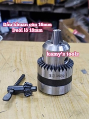 Đầu khoan đầu kẹp mũi khoan sắt 1-16mm lỗ côn B18 Wetoools WT-DC16B18