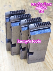 1-2 inch Dao tiện ren ống INOX Asada Ksu Piset hiệu Unir BSPT