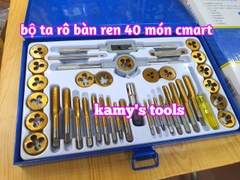Bộ taro bàn ren 40 chi tiết model A1012 C-MART, bộ ta rô