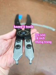 Kìm mở phe trong thẳng Black hand 18 inch dài 450mm HS-450 BH-416-1 mở phe đường kính 165-300mm