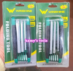 Bộ lục giác và bộ lục giác sao hoa thị xếp gọn bỏ túi 8 cây winshine