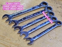 Cờ lê vòng miệng tự động C-mart 14mm 15mm 16mm 17mm 18mm 19mm F0051-14 F0051-15 F0051-16 F0051-17 F0051-18 F0051-19
