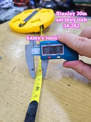 Thước dây cuộn sợi thủy tinh 30m Stanley 34-262 STHT34262-8 bản 12.7mm thước kéo 30 mét