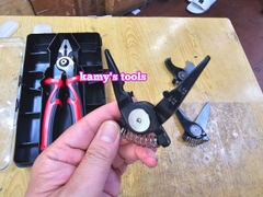 Kìm đa năng kìm nhọn kìm điện kìm cắt kìm tuốt dây điện bấm cos 5 trong 1 đổi đầu linh hoạt