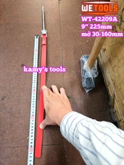 Cờ lê cảo mở lọc nhớt lọc dầu bằng dây da chống trượt 9 inch dây dài 520mm Wetools WT-42209A mở 30-160mm