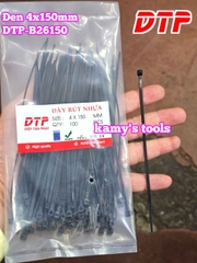 Dây rút dây thít nhựa màu đen trắng 4x150mm DTP-B26150 DTP-W26150 (1 bịch/100 sợi)
