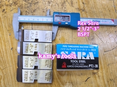 Dao tiện ren ống sắt tráng kẽm Rex hiệu Sara 2 1/2-3 inch ren ống 76-90mm hệ ren thông dụng BSPT
