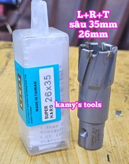 Mũi khoan từ có hợp kim L+R+T dài 35mm cỡ 21mm 22mm 23mm 24mm 25mm 26mm 27mm 28mm 29mm 30mm