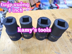 Đầu tuýp đầu khẩu VUÔNG 1 inch dài 90mm Santa thép Cr-mo 17mm 19mm 21mm 22mm