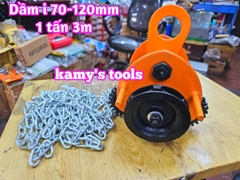 1 tấn 3m Rùa kéo pa lăng Nitto chạy dầm I 70mm-120mm GCL-1