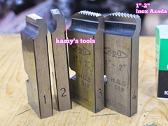 Dao tiện ren ống inox HSS BSPT Asada Piset Ksu hiệu KSU 1-2 inch ren ống 34-60mm