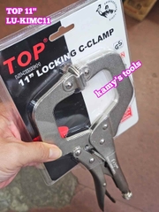 Kìm bấm chết mỏ kẹp hàn chữ C càng cua Top 11 inch 280mm mở miệng 80mm model LU-KIMC11