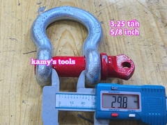 Ma ní omega chốt vặn ren 3.25 tấn 5/8 inch đường kính ty ren 19mm