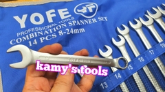 Bộ cờ lê vòng miệng Yofe 14 cây 8mm-24mm