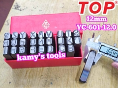 Bộ đóng chữ xuôi 12mm TOP YC-601-12.0