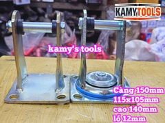 Đế càng bánh xe cố định và xoay loại dày 6mm cho bánh xe 150mm Kamytools KMT-33150A KMT-32150A