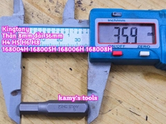 Mũi vít đóng lục giác Kingtony thân 8mm dài 36mm 4mm 5mm 6mm 8mm H4 H5 H6 H8 model 163604H 163605H 163606H 163608H