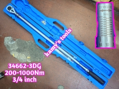 Cần siết lực Kingtony 3/4 inch 34662-3DG 200-1000Nm dài 1238mm 24 răng