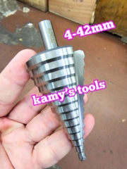 Mũi khoan tháp khoan tầng HSS đuôi lục giác 4mm-42mm L+R+T