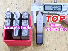 Bộ đóng số xuôi 12mm TOP YC-602-12.0
