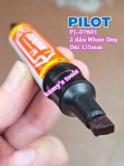 Bút lông dầu Pilot Bi Marker 2 đầu dẹp và nhọn dài 135mm Pilot-07601