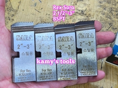 Dao tiện ren ống sắt tráng kẽm Rex hiệu Sara 2 1/2-3 inch ren ống 76-90mm hệ ren thông dụng BSPT
