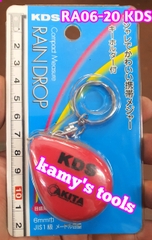 Thước cuộn thép 2m nhật KDS móc khóa nhỏ gọn bỏ túi model RA06-20 màu ngẫu nhiên, thước cuộn 2 mét