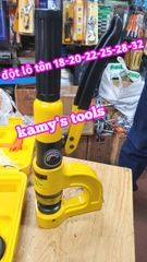 Dụng cụ đột lỗ tôn thủy lực đục lỗ thang máng cáp máng điên SYD-25 với 6 bộ khuôn đột 18-32mm