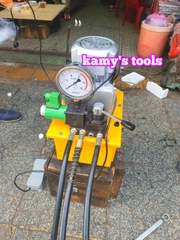 Bơm điện thủy lực HHB-700D3 hoạt động 3 đường ống dầu bơm đạp chân và van gạt