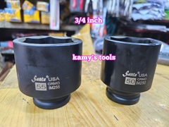 Đầu tuýp 3/4 inch dài 80mm Santa thép Cr-mo 46mm 48mm 50mm 55mm IM246 IM248 IM250 IM255
