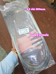 Dây thít dây rút inox 4.6mm 7.9mm inox 304 dài 100mm 150mm 200mm 250mm 300mm 350mm 400mm 500mm 600mm 800mm 1000mm 1200mm