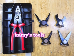 Kìm đa năng kìm nhọn kìm điện kìm cắt kìm tuốt dây điện bấm cos 5 trong 1 đổi đầu linh hoạt