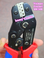 Kìm bấm cos 2 tầng Vnimax Contact SN-58B dùng cho đầu cos Dupont 2.54/2.8/3.96/4.8/6.3 tiết diện 0.25-1.5mm2