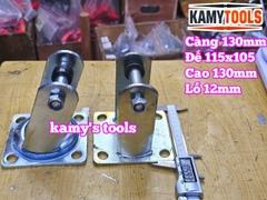 Đế càng bánh xe cố định và xoay loại dày 6mm cho bánh xe 130mm Kamytools KMT-33130A KMT-32130A