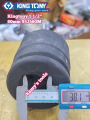 Đầu tuýp khẩu 60mm lỗ 1-1/2 inch (1.5 inch) 6 cạnh Kingtony 953560M