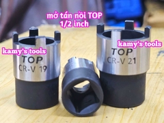 Dụng cụ mở tán nồi côn xe gắn máy 1/2 inch TOP 16mm 19mm 21mm đầu tuýp đầu khẩu mở nồi côn