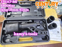 Bộ dụng cụ quay lốp tăng lực mở tắc kê bánh xe tải 1 inch 6800Nm Century 170317-BS