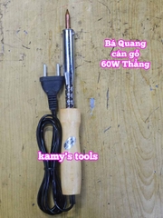 Mỏ hàn chì cán gỗ Bá Quang 60W loại cong và loại thẳng BQ-60GC BQ-60GT