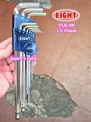 Bộ lục giác bi 9 chi tiết 1.5-10mm Eight TLS-9N