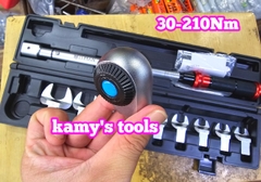 Cần siết cân chỉnh lực đổi đầu 1/2 inch 30-210Nm 9 cờ lê miệng 13-30mm