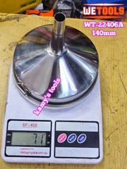 Phễu inox thép không gỉ chiết rót chất lỏng có quay treo 6 inch 140mm Wetools WT-22406A