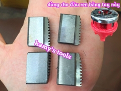 Lưỡi dao tiện ren ống bằng tay 13mm 17mm 21mm 27mm 34mm 42mm 49mm 60mm để lắp vào các đầu tiện ren (1 bộ 4 lưỡi)
