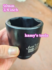 Đầu tuýp 3/4 inch dài 80mm Santa thép Cr-mo 46mm 48mm 50mm 55mm IM246 IM248 IM250 IM255