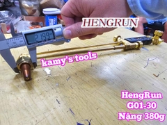 Tay cắt hơi oxy ga mỏ đèn cắt gió đá HengRun G01-30 nặng 380g dài 440mm