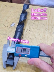 Mũi khoan sắt đuôi côn 25mm L+R+T dài 280mm LRT-52325A