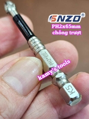 Đầu mũi bắn vít bake PH2 dài 65mm chống trượt SNZO SO-52206 (bán lẻ 1 cây)